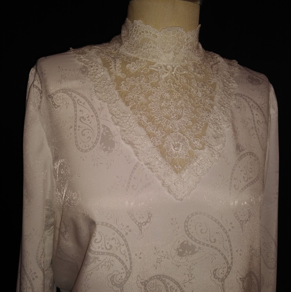 Lace cutout blouse